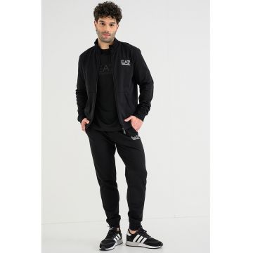 Trening lung cu fermoar - Negru