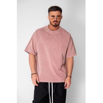 Tricou Oversize Prespalat Pink 20711 - Roz