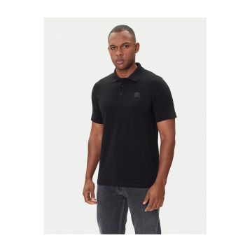 Tricou polo barbati  negru - bumbac