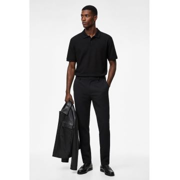 Tricou polo de bumbac - Negru