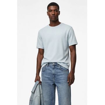 Tricou regular fit din bumbac - Albastru pal