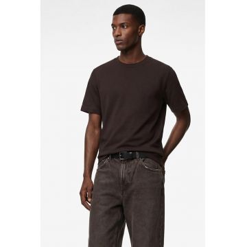 Tricou regular fit din bumbac - Maro pamantiu