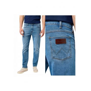 Blugi Barbati -  Larston - Slim Fit - Talie Joasa - 5 Buzunare - Lungi - Fermoar - Bumbac - W31-L34 - Albastru