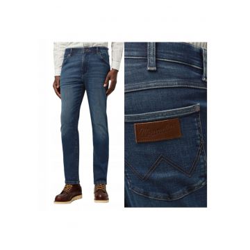 Blugi Barbati -  Larston - Slim Fit - Talie Medie - 5 Buzunare - Lungi - Fermoar - Bumbac - W31-L34 - Albastru