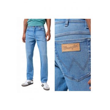 Blugi Barbati -  River - Fit - #ARG! - Fermoar - Lungi - 5 Buzunare - Bumbadwqfc - Albastru