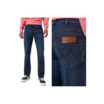 Blugi Barbati -  Texas Slim - Slim Fit - Talie Medie - 5 Buzunare - Lungi - Fermoar - Bumbac - W34-L30 - Albastru