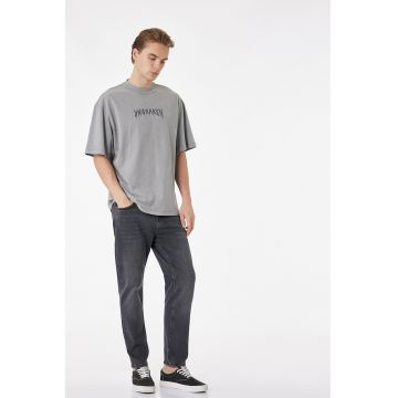 Blugi conici Joe - Gri antracit