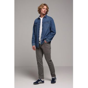 Blugi regular fit cu 5 buzunare - Gri