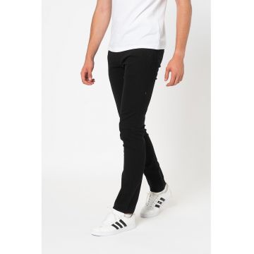 Blugi skinny cu talie medie - Negru