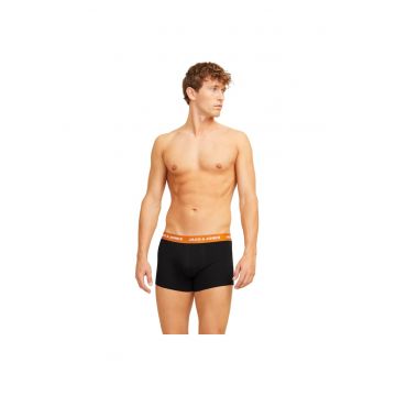 Boxeri JACK &JONES Oliver Solid Trunks 5P 51536 - Negru