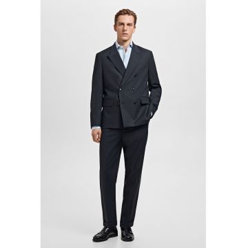 Camasa cu maneci lungi si dungi - Alb/Albastru deschis