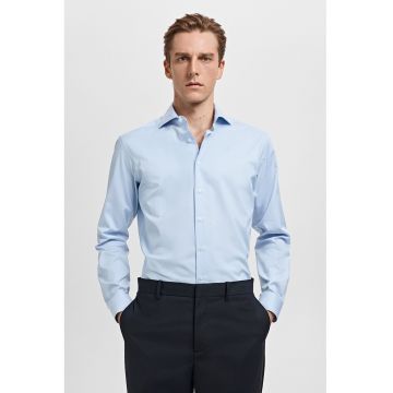 Camasa slim-fit cu dungi - Albastru pastel