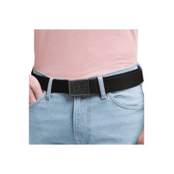 Curea Barbati -  Regular Fit - Catarama Argintie - Design Clasic - Confortabila Si Stilata - Cadou Perfect - 95 cm - Negru