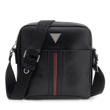 Geantă crossbody bărbați Guess Torino neagră cu logo 921BGEAHMTOCSP6159N