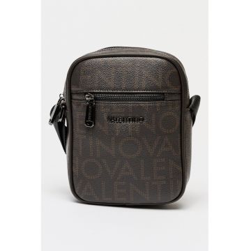 Geanta crossbody cu logo King Re - Maro inchis