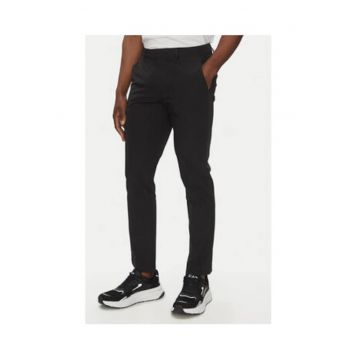 Pantaloni barbatesti - Emporio Armani  material sintetic - negru - Negru