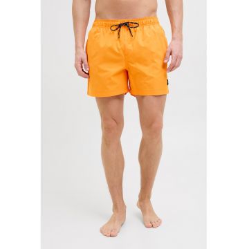 Pantaloni scurti de baie cu snur de ajustare - Portocaliu