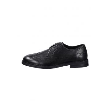Pantofi din piele cu model brogue Bidford - Negru
