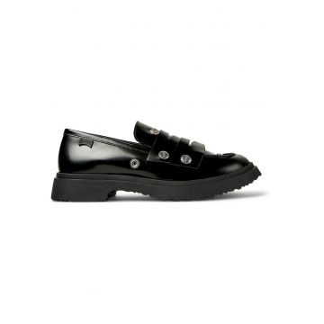 Pantofi loafer de piele Walden Twins - Negru