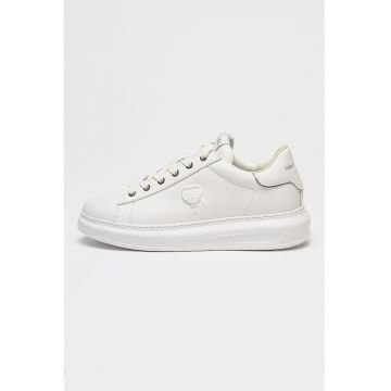 Pantofi sport din piele cu logo in relief Kapri