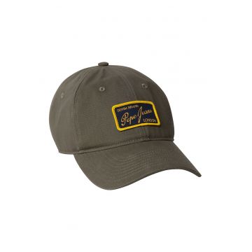 Sapca din bumbac cu aplicatie logo - Verde masliniu