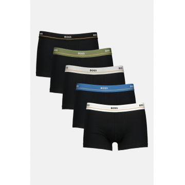 Set de boxeri cu logo - 5 perechi - Negru/Gri cenusiu