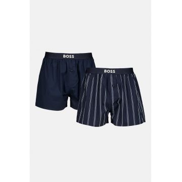 Set de boxeri cu model- 2 Perechi - Alb/Bleumarin