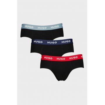 Set de chiloti cu logo - 3 perechi - Negru/Gri antracit