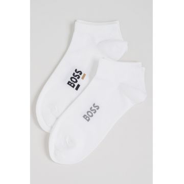 Set de sosete din amestec de bumbac - pana la glezna - 2 piese - Alb