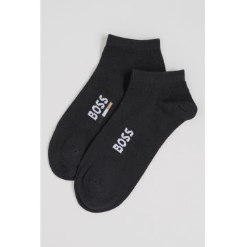 Set de sosete din amestec de bumbac - pana la glezna - 2 piese - Negru