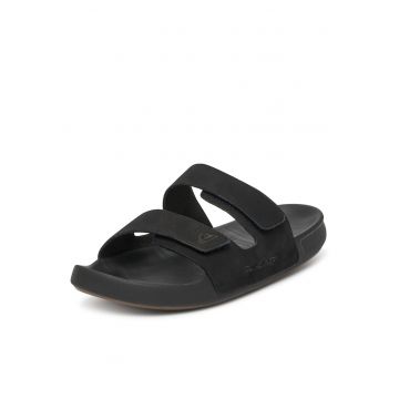 Slapi barbati  negru - piele naturala - Negru