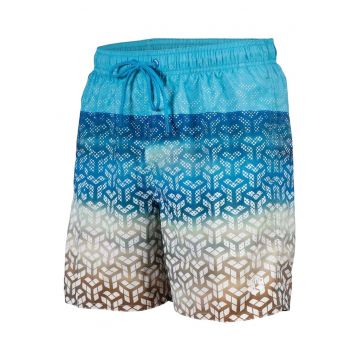 Sort baie barbati  Beach Placed - Maro/Albastru