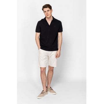 Tricou cu guler polo Drakon - Negru