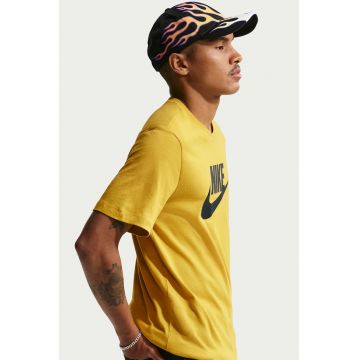 Tricou cu imprimeu logo Icon Futura - Negru/Galben sofran