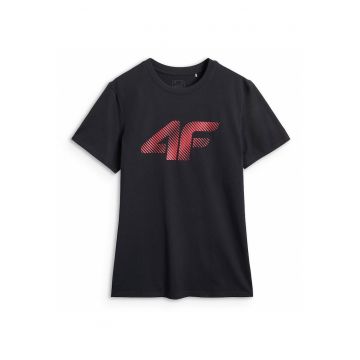 Tricou cu imprimeu logo - Negru