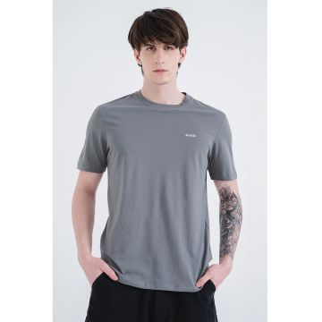 Tricou din bumbac Dero - Gri inchis