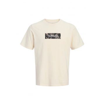 Tricou JACK &JONES Montauk Front 57609 - Bej