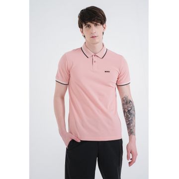 Tricou polo slim fit Paul - Roz deschis