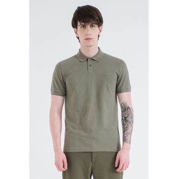Tricou polo slim fit Paul - Verde feriga