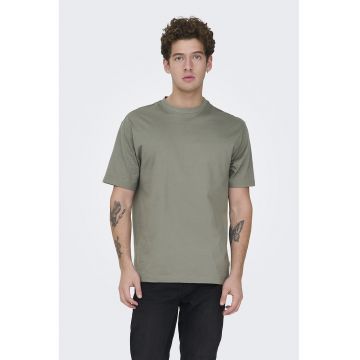 Tricou relaxed-fit din bumbac organic Fred - Gri