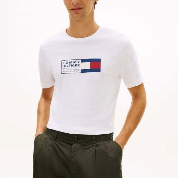 Tricou Tommy Hilfiger BRAND LOVE TEXT BOX TEE