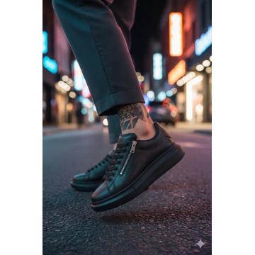 Adidasi barbati casual  negri K05 N10-3