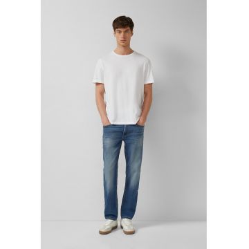 Blugi slim-fit cu croiala dreapta Nelio - Albastru inchis -