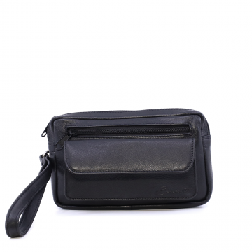 Borsetă bărbați Benvenuti neagră din piele 263BOR6574N