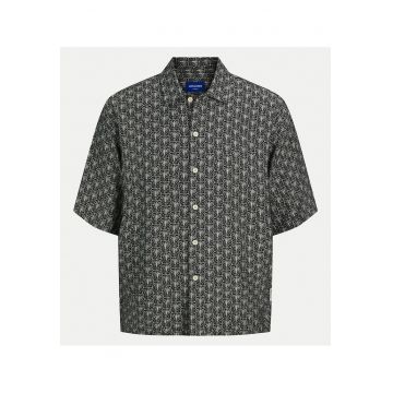 Camasa barbati Jack Jones - 12271103 - Viscoza/Nylon - Negru - Negru