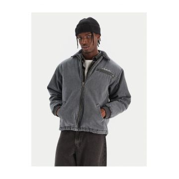 Geaca de blugi barbati  gri - denim -