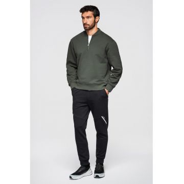 Pantaloni conici cu snur - Negru