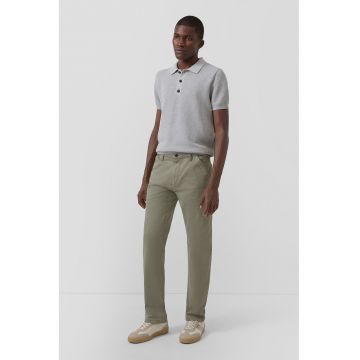 Pantaloni drepti cu talie medie - Verde deschis -