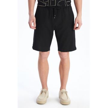 Pantaloni scurti cu snur - Negru