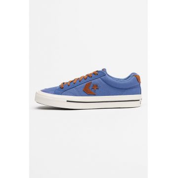 Pantofi sport low-cut unisex din material textil - Maro/Albastru indigo